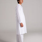 Boys White Suit Kurta Shalwar (MSKZS-06A)
