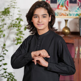 Boys Black Kurta Trousers (MSKZS-07)