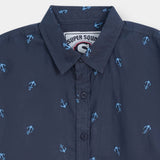 Short Sleeve Embroidered Shirt (MSWBS-35)