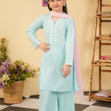 Embroidered Kameez & Trousers With Dupatta (GSK-612)