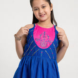 Embroidered Rangeen Kurti Set (RGKS-08)