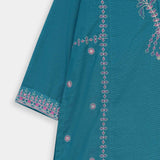 Embroidered Rangeen Kurti & Trouser (RGKS-52)