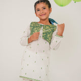 Emb, Kameez With Waistcoat and Shalwar (SEDGK-01)