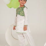 Emb, Kameez With Waistcoat and Shalwar (SEDGK-01)