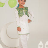 Emb, Kameez With Waistcoat and Shalwar (SEDGK-01)