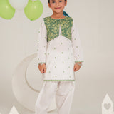 Emb, Kameez With Waistcoat and Shalwar (SEDGK-01)