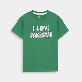 14Th August Fancy Glitter Flag T-Shirt (SEKT-52)