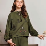 Embroidered Tunic And Trouser Set (SSCDS-47)