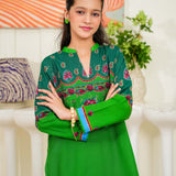 Short Shirt With Bootcut Trouser Digital Print (SSDGKS2-12)