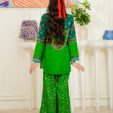 Short Shirt With Bootcut Trouser Digital Print (SSDGKS2-12)
