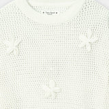 Loose Knit Sweater With Flower Detail (SSGSTR-96)