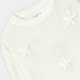 Loose Knit Sweater With Flower Detail (SSGSTR-96)