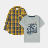 Shirt And T-Shirt Set (SST-157)