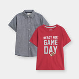 Shirt And T-Shirt Set (SST-169)