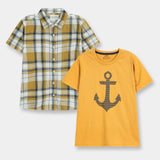 Shirt And T-Shirt Set (SST-172)