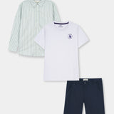Dino Graphic Shirt, Shorts And T-Shirt (SST-176)