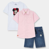 Shirt, T-Shirt And Shorts Set (SST-178)