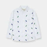 Boys All-Over Dino Embroidery Shirt (WBS-1001)