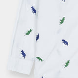 Boys All-Over Dino Embroidery Shirt (WBS-1001)