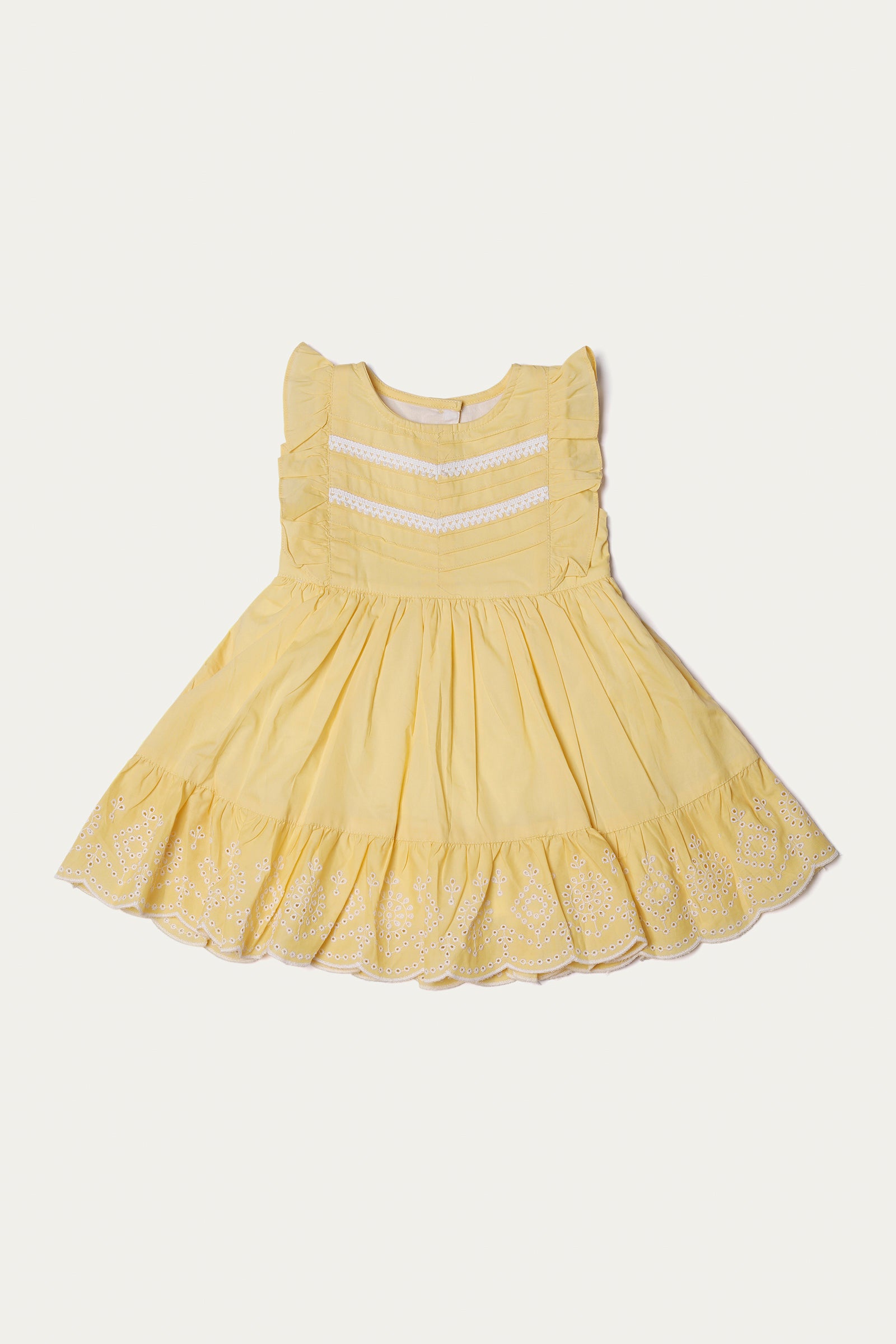 Embroidered Frock with Diaper Cover (IF-386)