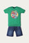 GRAPHIC T-SHIRT WITH DENIM SHORTS (BTS-093)