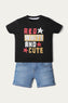 Graphic T-Shirt with Shorts (IDTS-073)