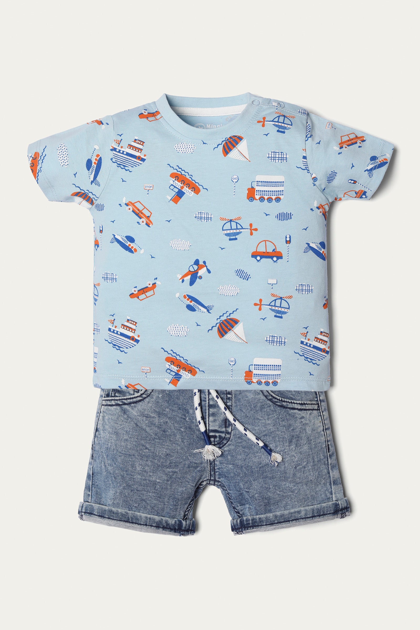 Graphic T-Shirt with Shorts (IDTS-074)