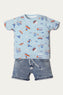 Graphic T-Shirt with Shorts (IDTS-074)