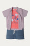 Graphic T-Shirt with Shorts and Shirt (IDTSS-031)