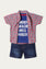 Graphic T-Shirt with Shorts and Shirt (IDTSS-030)