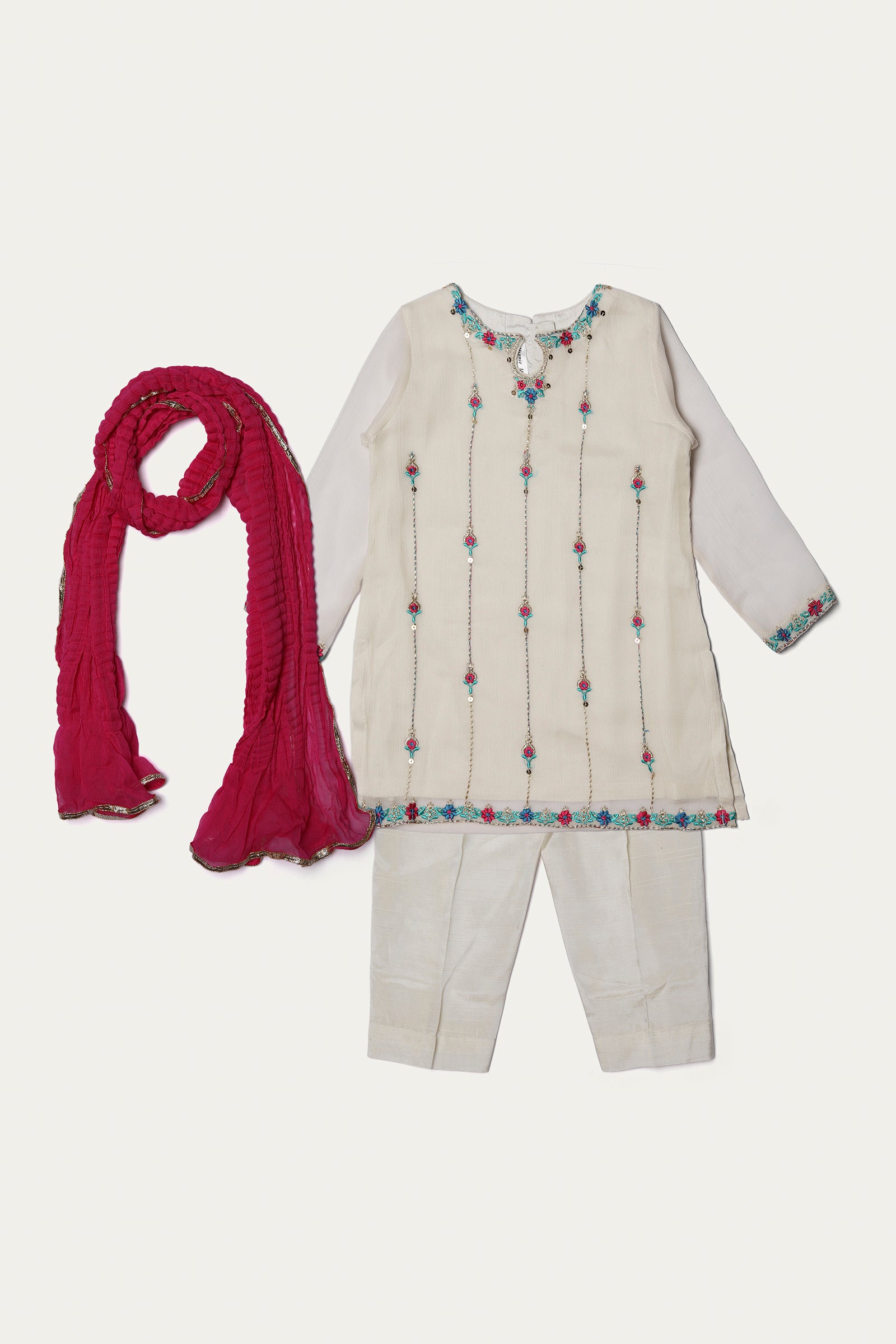 Kameez,Trousers & Dupatta (ISK-198)