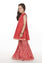 Printed Embellished Panelled Peplum Kurti with Gharara (DGKS-097)