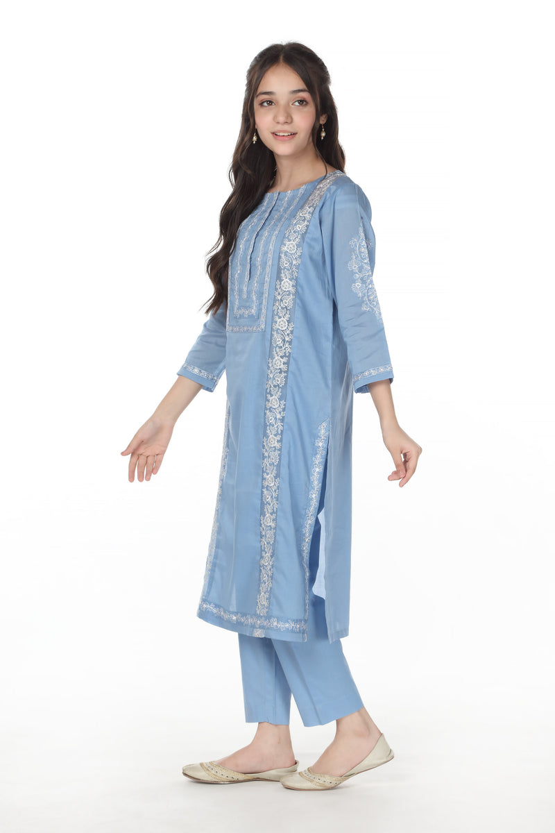 EMBROIDERED KAMEEZ WITH TOUSERS (SSEGKS-01)
