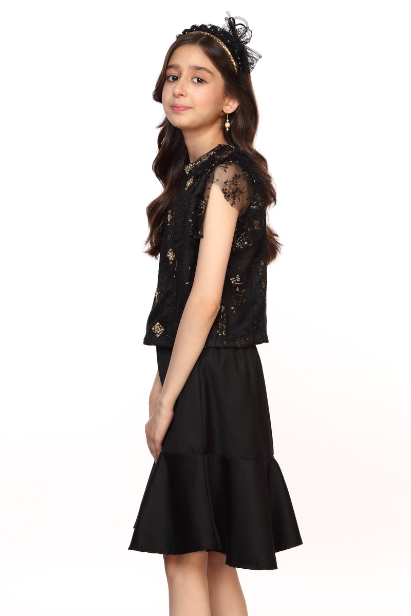 Embellished Top & Skirt (MMB-S36)