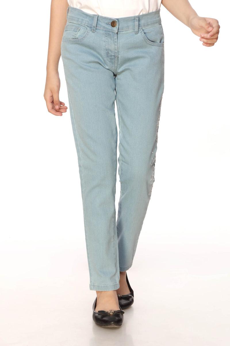 EMBROIDERED SKINNY PANTS (SSGD-127)